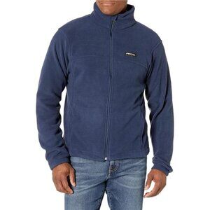 Mens fleece jacket lightweight zip up soft warm winter coat outdoor hiking layer